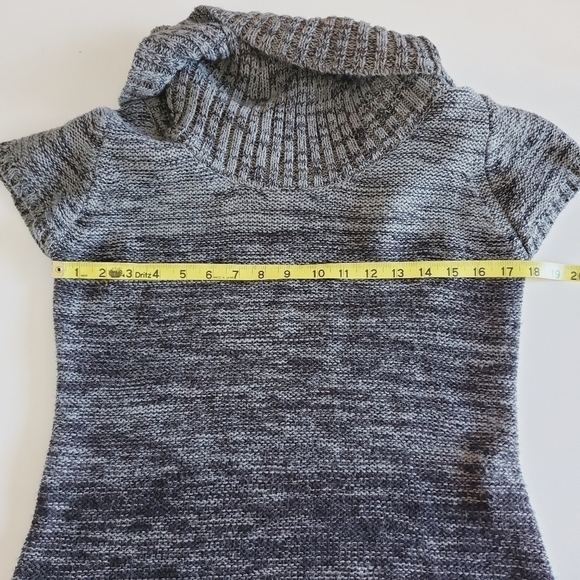 7121 * Lei Cowl Neck Ombre Sweater Dress Gray Size Juniors XXL - Picture 9 of 12